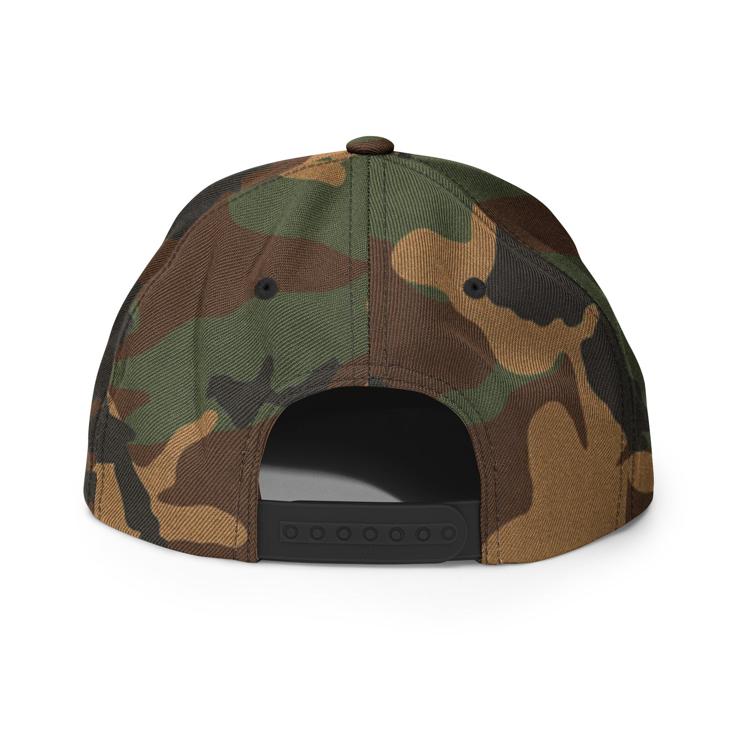 Lacing Up Camo Snapback Hat