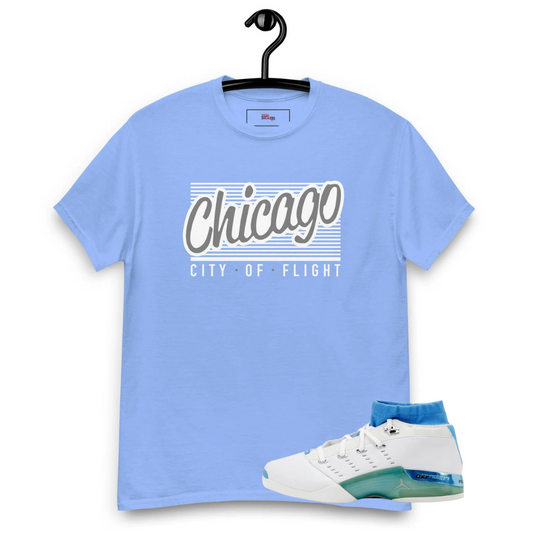 Jordan 17 low unc Chicago carolina blue tee