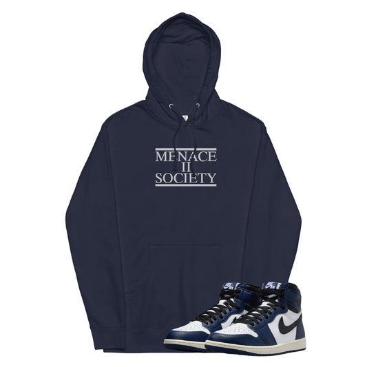 Menace 2 Society Navy midweight hoodie