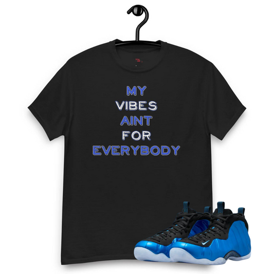 Air Foamposite One 'Royal' Vibes black tee