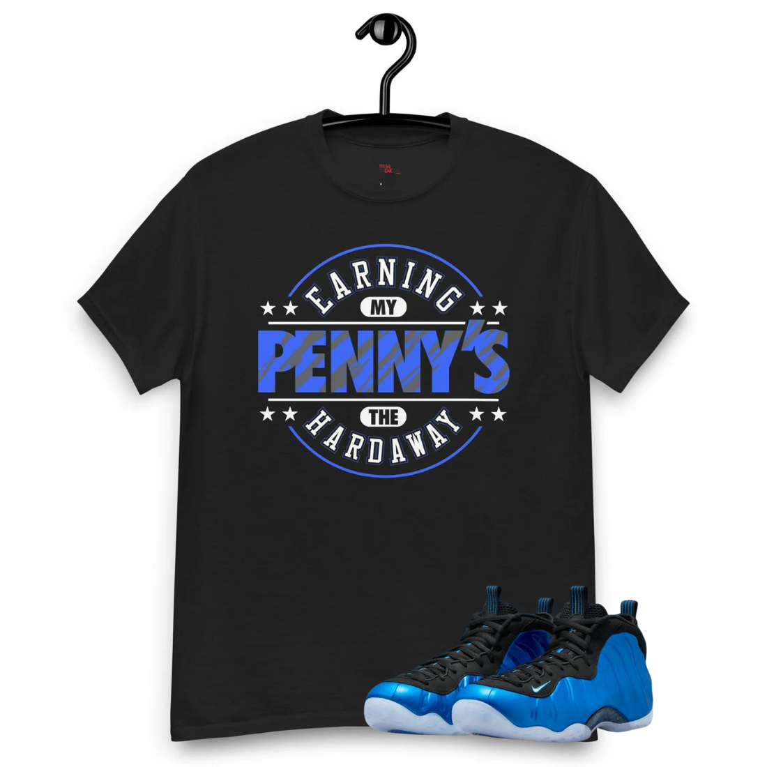 Air Foamposite One 'Royal' Hardaway black tee