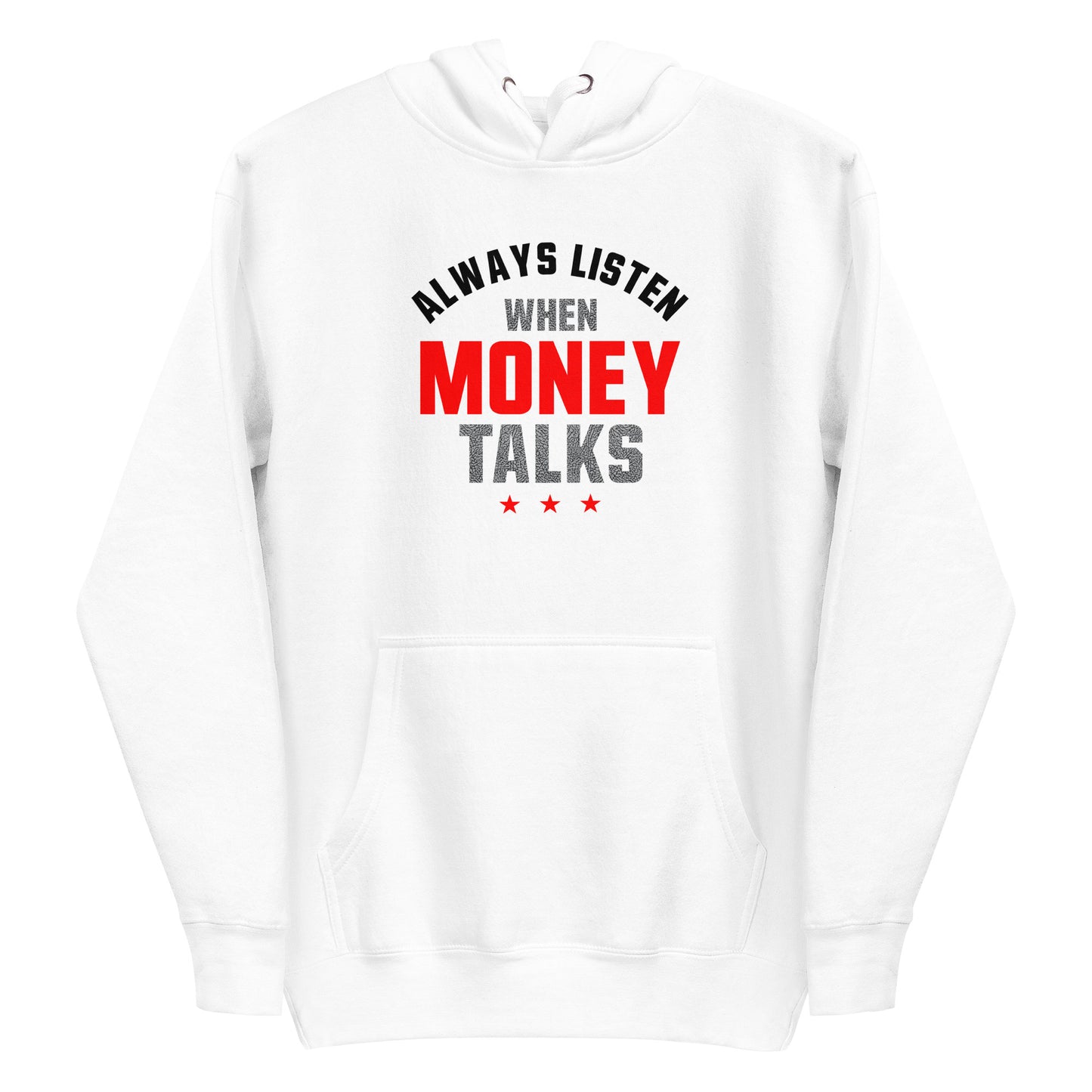 Jordan 3 Grey Cement money talks White Hoodie